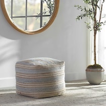 springville blue pouf   