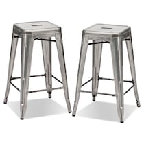 squadron stainless steel  pack counter height stools   