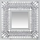 Square Crystal Spoke Wall Mirror