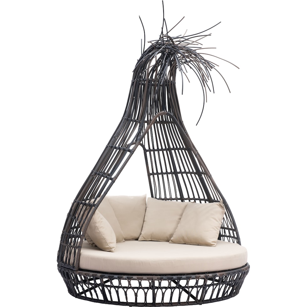 st augustine brown beige outdoor daybed   