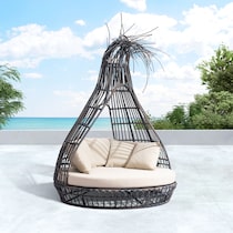 st augustine brown beige outdoor daybed   