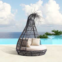 st augustine brown beige outdoor daybed   