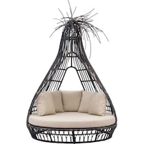 st augustine brown beige outdoor daybed   