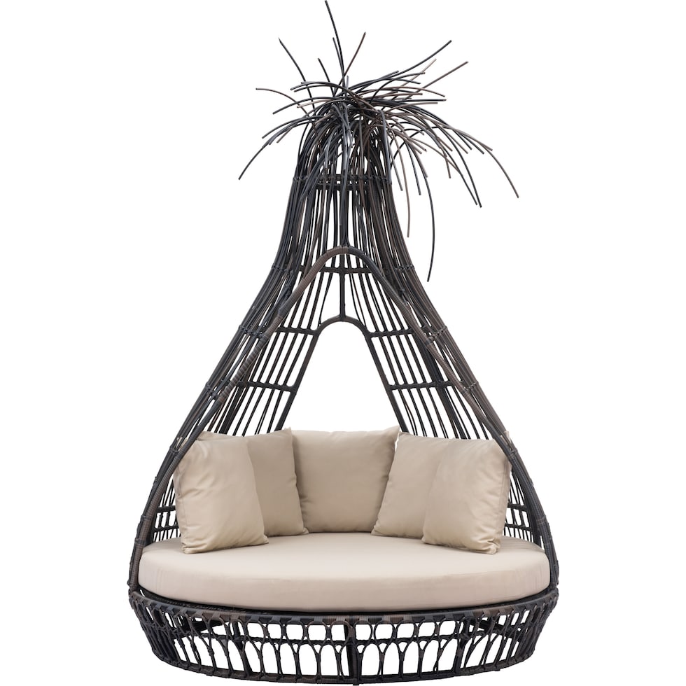 st augustine brown beige outdoor daybed   