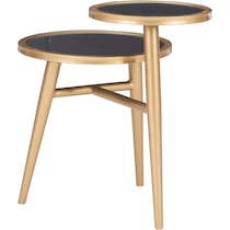 st gold end table   