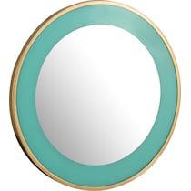 stacy turquoise wall mirror   