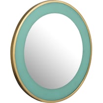 stacy turquoise wall mirror   