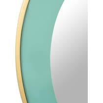 stacy turquoise wall mirror   