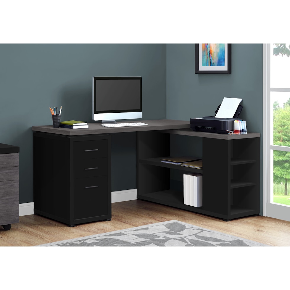 stanley black desk   