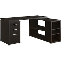 stanley dark brown desk   