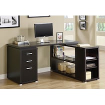 stanley dark brown desk   