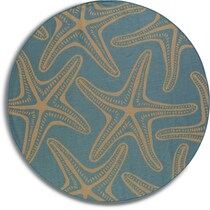 starfish blue outdoor area rug   