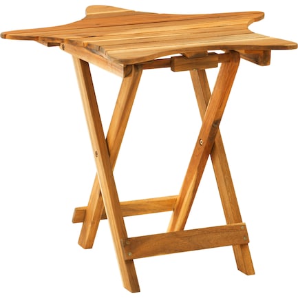 Starly Indoor/Outdoor Folding Tray Table - Natural