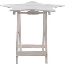 starly white end table   