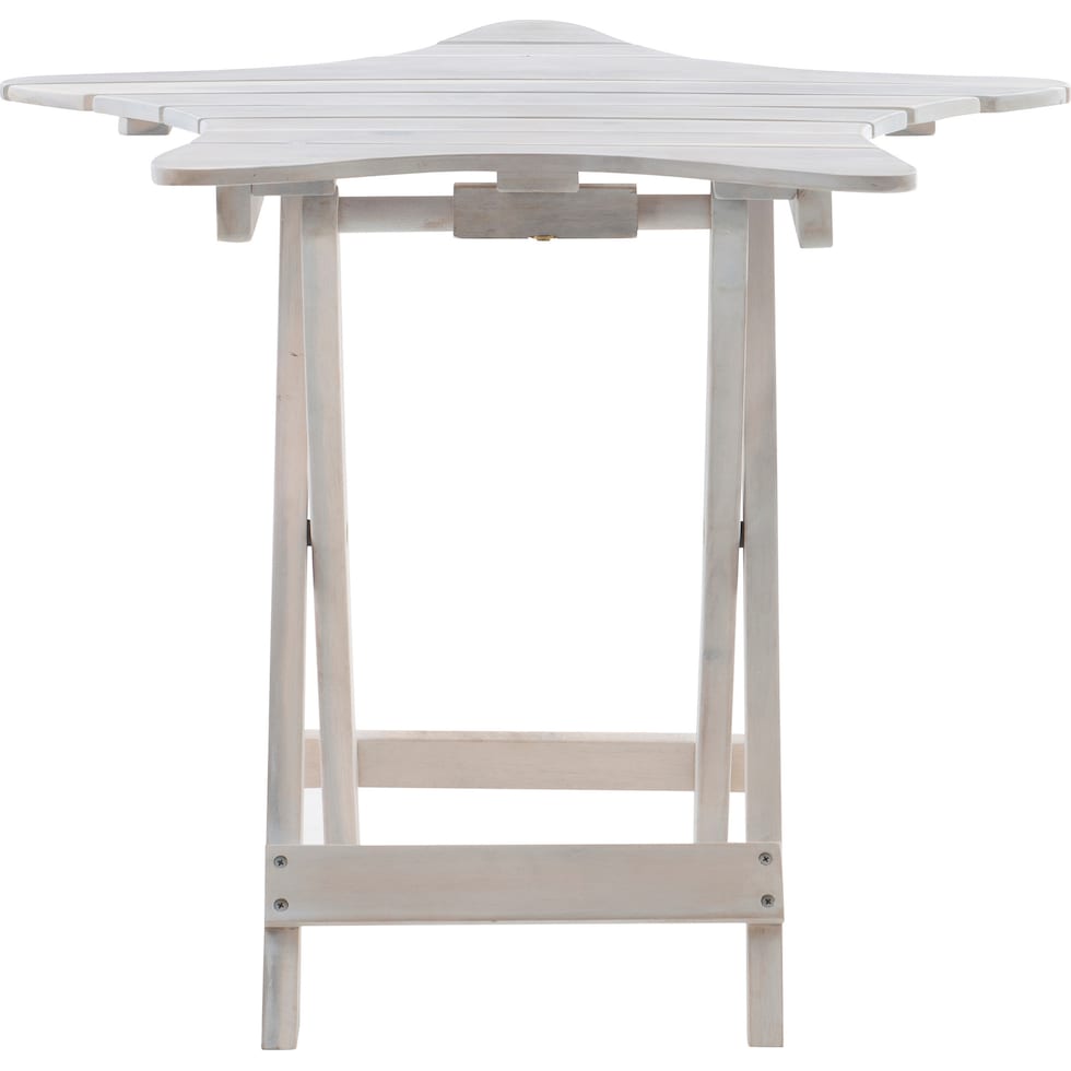 starly white end table   