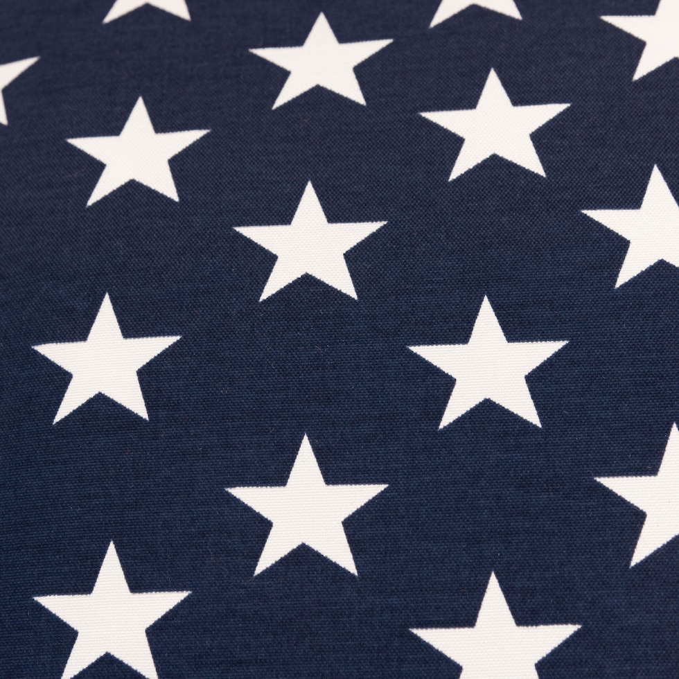 stars blue outdoor pillow   