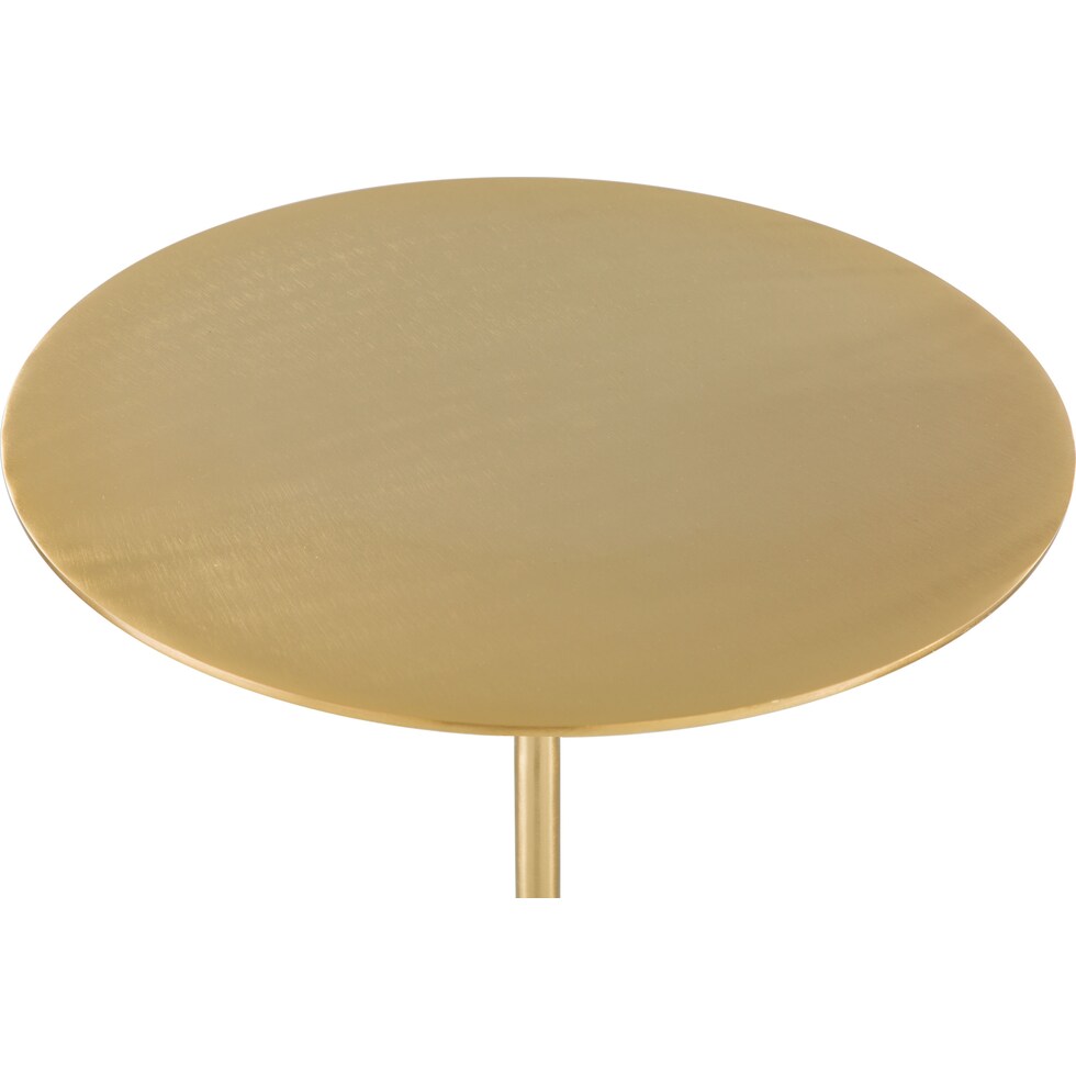 stead gold white side table   