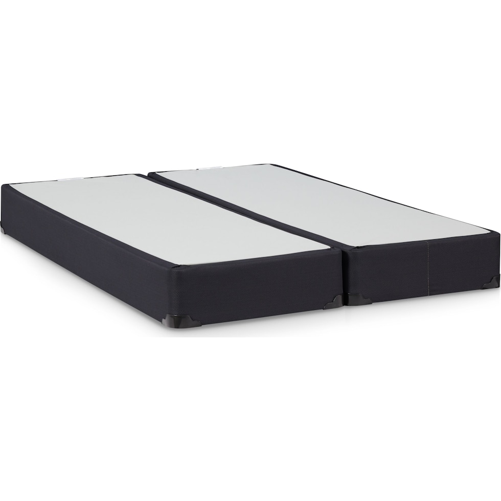 stearns & foster box spring black king split box spring   