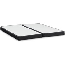 stearns & foster box spring black queen mattress split foundation set   