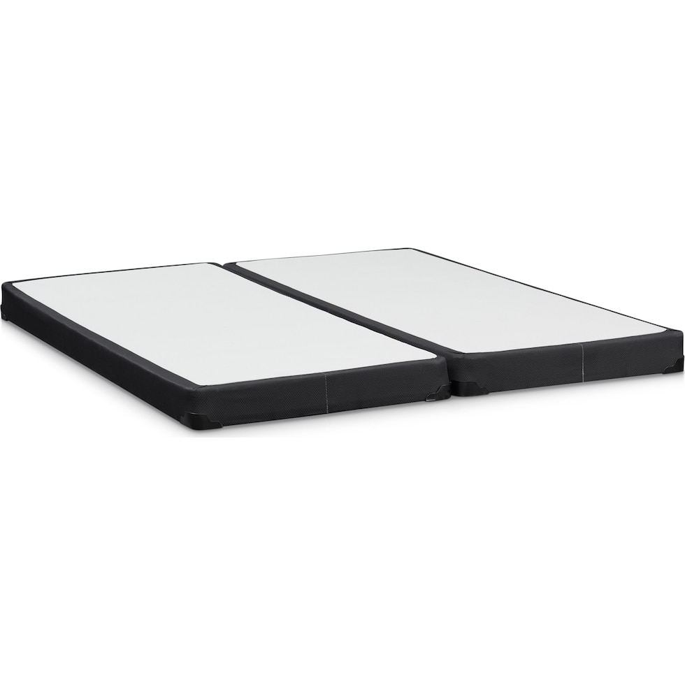 stearns & foster box spring black queen mattress split foundation set   