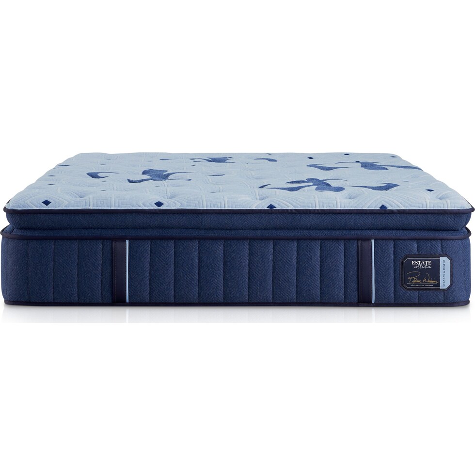 stearns & foster estate blue california king mattress   