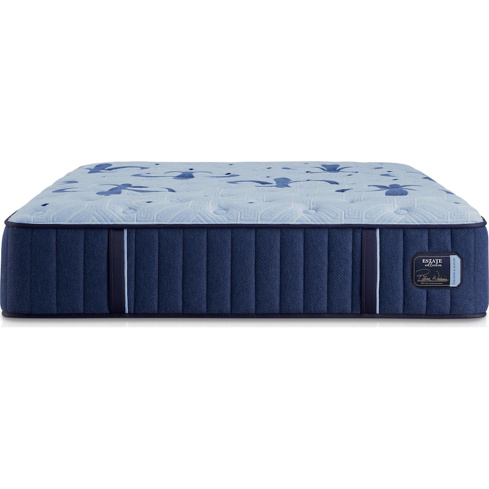 stearns & foster estate blue king mattress   