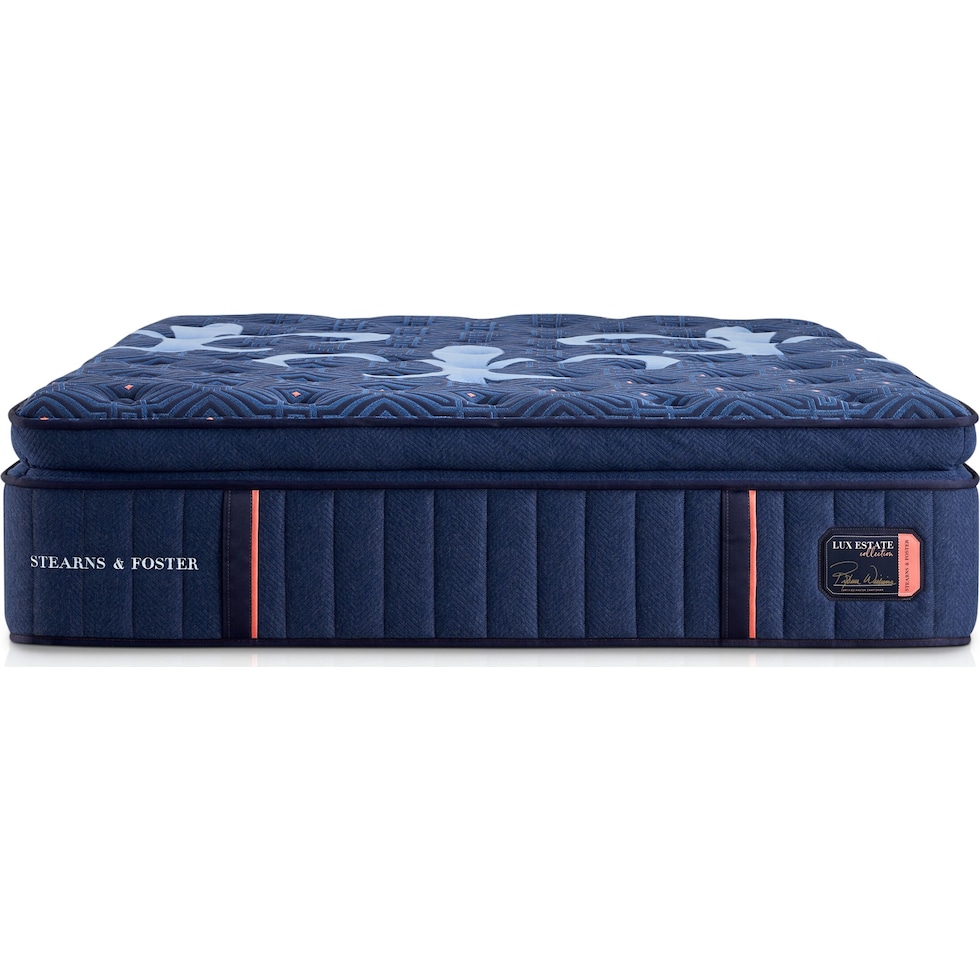 stearns & foster lux estate blue california king mattress   
