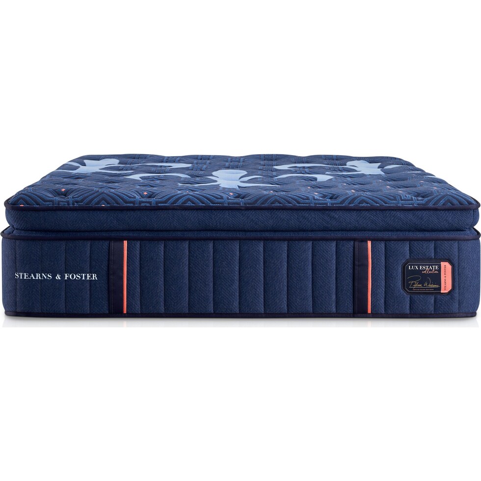 stearns & foster lux estate blue california king twin xl mattress   