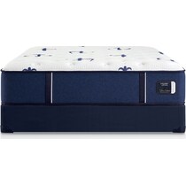 stearns & foster studio blue california king mattress foundation set   