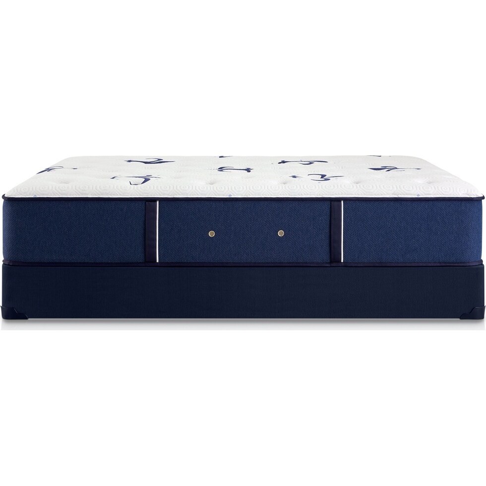 stearns & foster studio blue california king mattress foundation set   