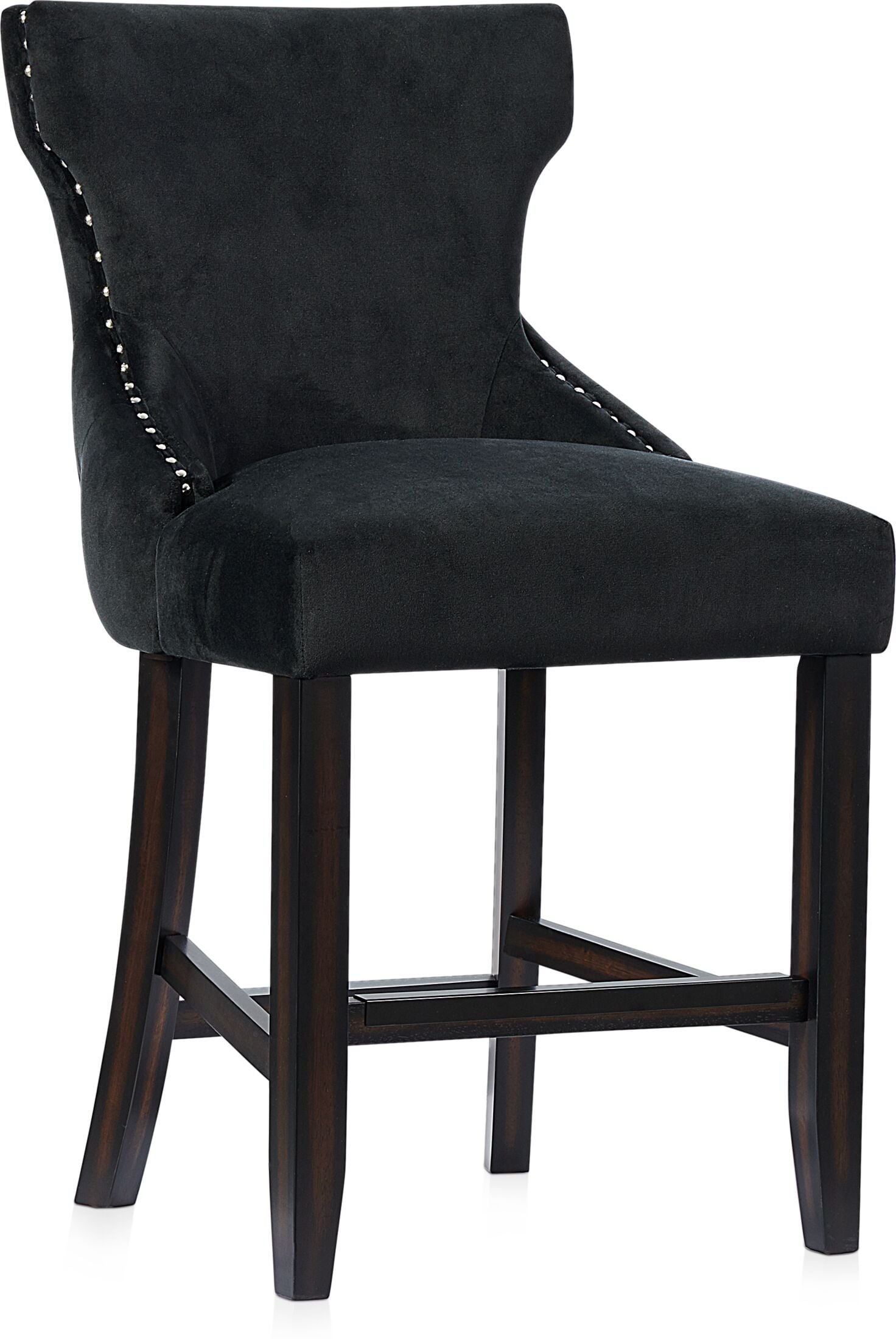 stella velvet bar stool