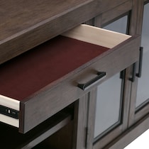 sterling entertainment dark brown entertainment wall unit   