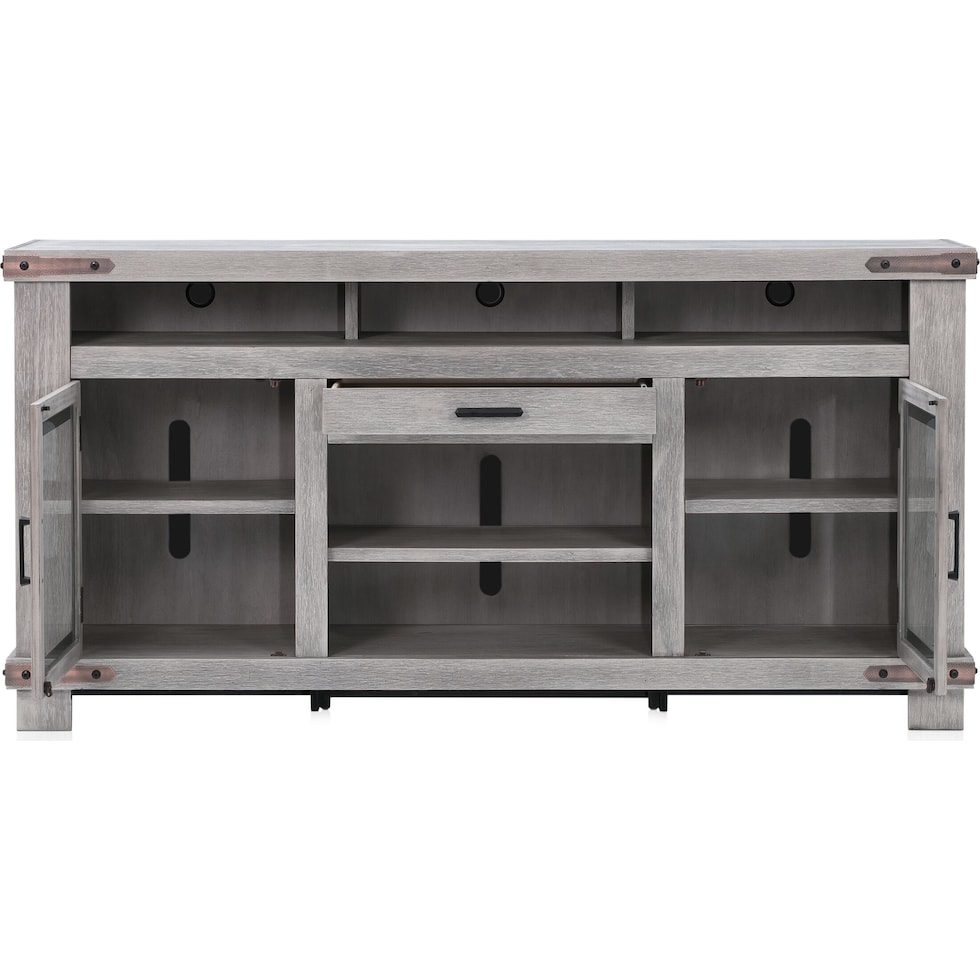 sterling entertainment gray tv stand   