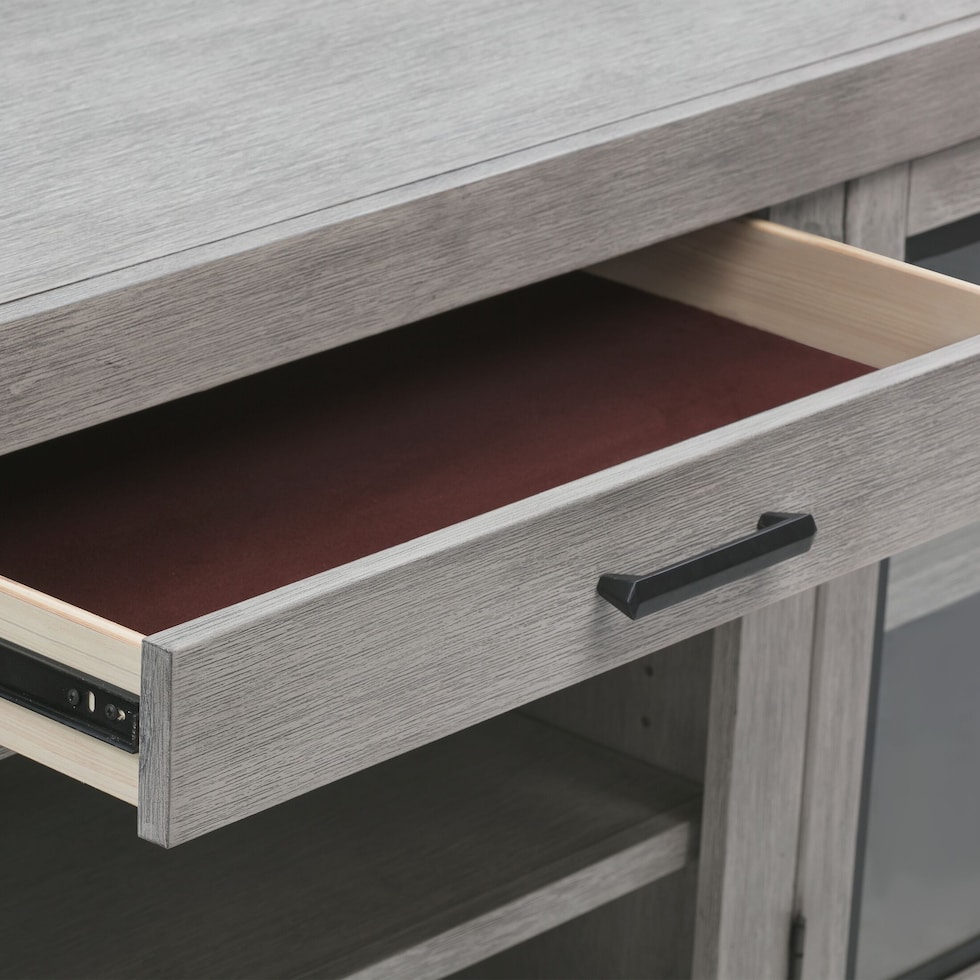 sterling entertainment gray tv stand   