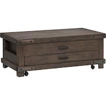 sterling dark brown coffee table   