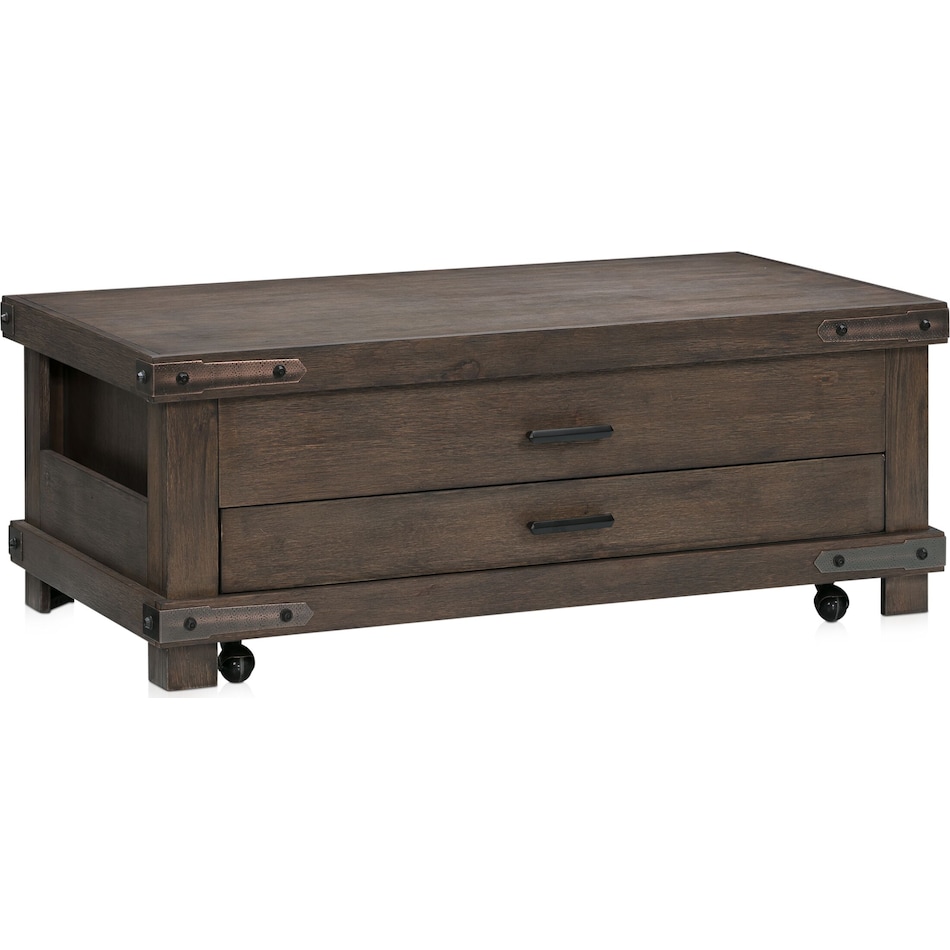 sterling dark brown coffee table   