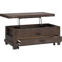 sterling dark brown coffee table   