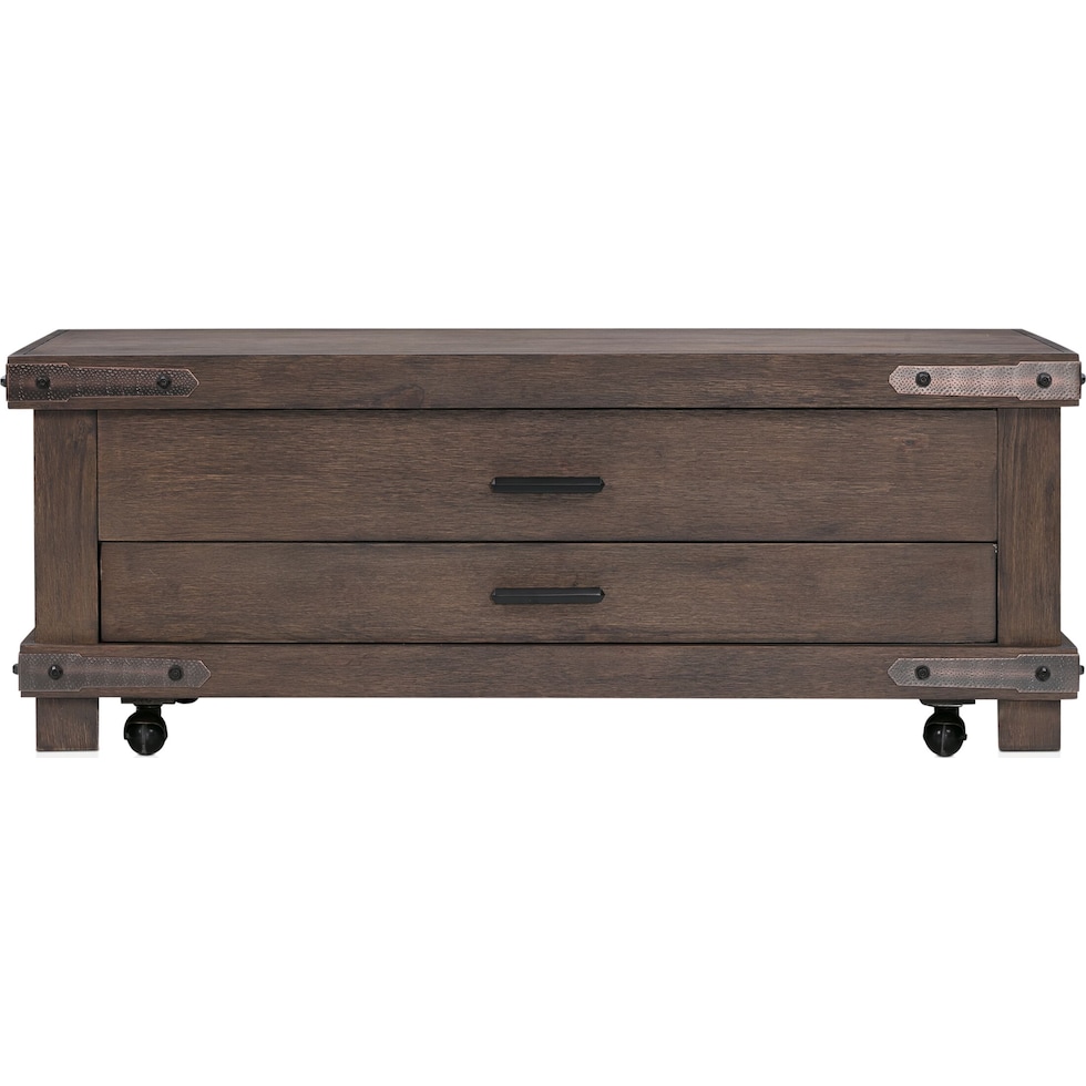 sterling dark brown coffee table   