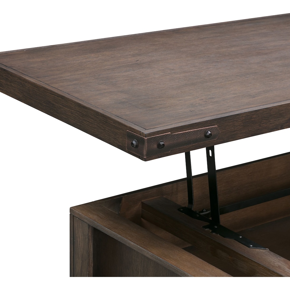 sterling dark brown coffee table   