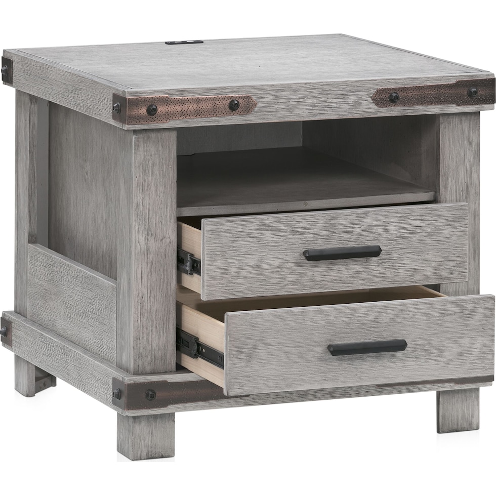 sterling gray end table   