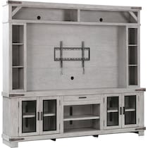 sterling gray entertainment wall unit   