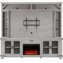 sterling gray entertainment wall unit   