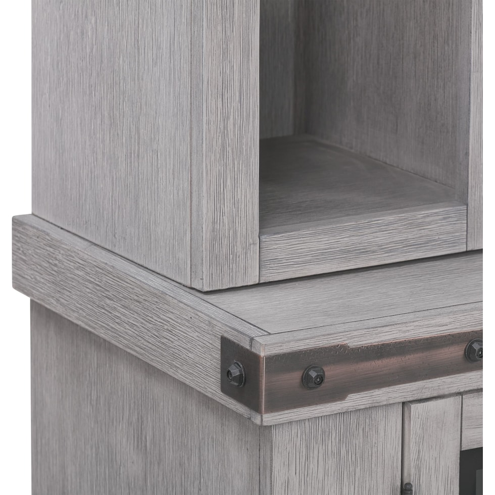 sterling gray entertainment wall unit   