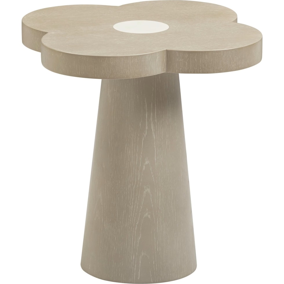 steven light brown side table   