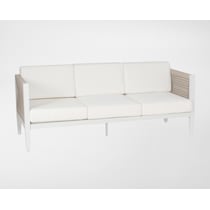 stonehaven white outdoor sofa   