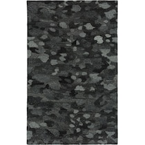 stones gray area rug  x    