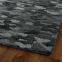 stones gray area rug  x    