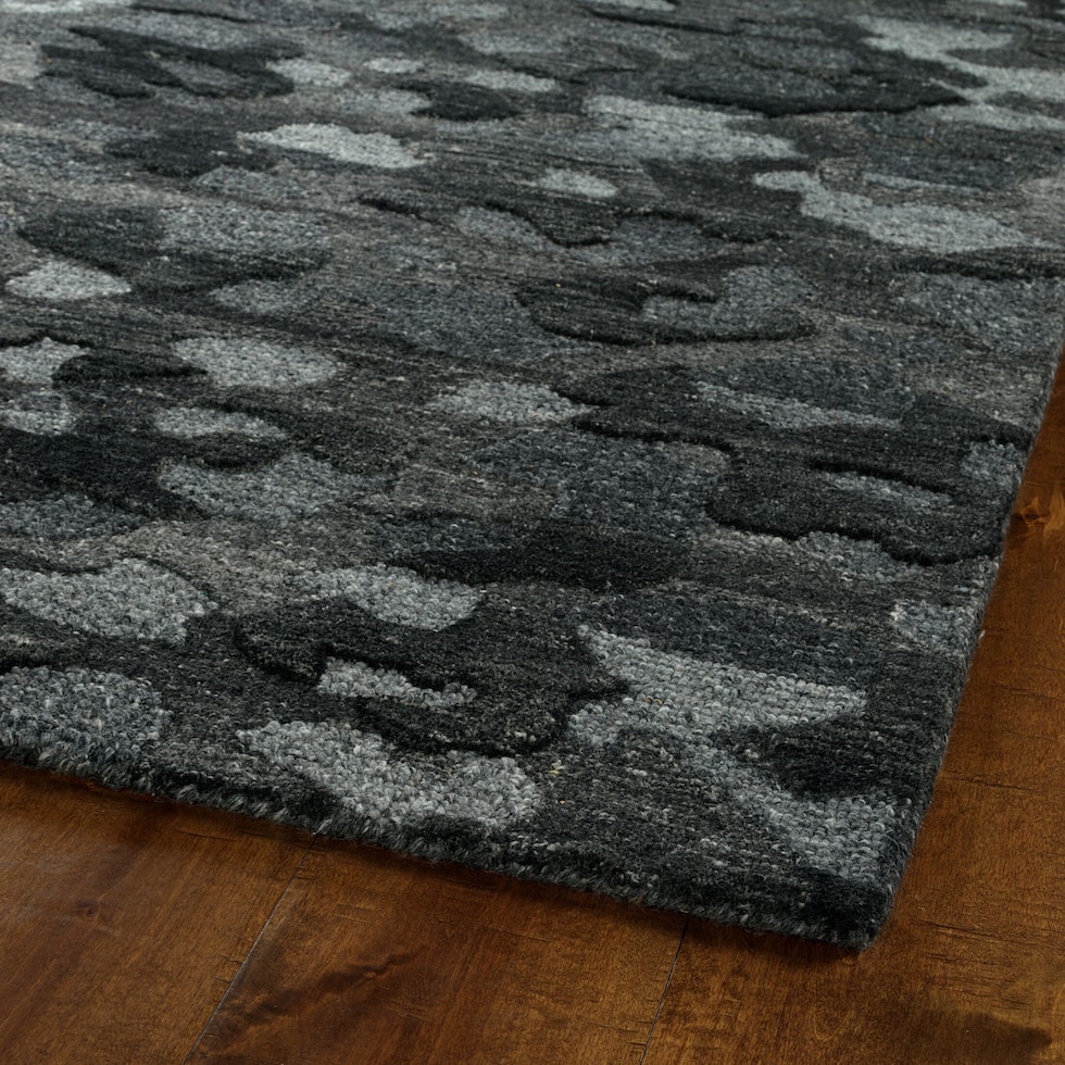 stones gray area rug  x    
