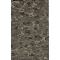 stones gray area rug  x    