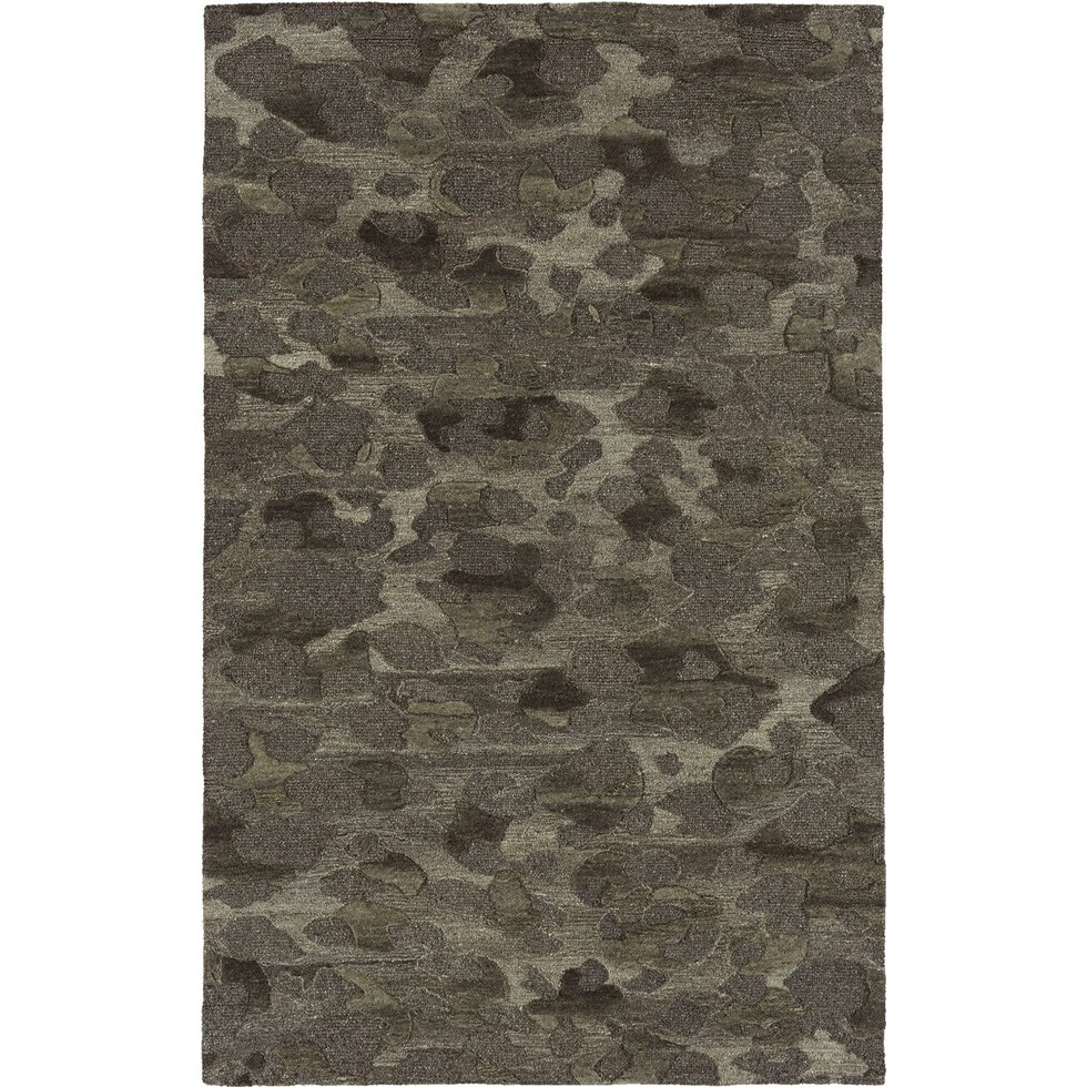 stones gray area rug  x    